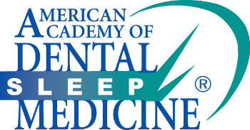 Logo of the American Academy of Dental Sleep Medicine with stylized text and a sweeping teal arc above the words.